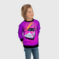 Свитшот детский Hot Wheels Хот Вилс, цвет: 3D-черный — фото 2