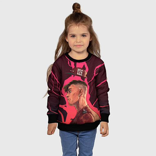 Детский свитшот Style MGK / 3D-Черный – фото 4