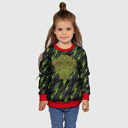 Свитшот детский Обезьяна из листьев, цвет: 3D-красный — фото 2