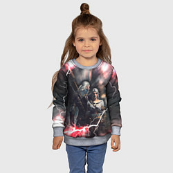 Свитшот детский Цирилла Геральт, цвет: 3D-меланж — фото 2