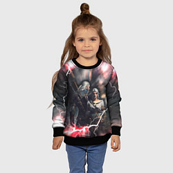 Свитшот детский Цирилла Геральт, цвет: 3D-черный — фото 2