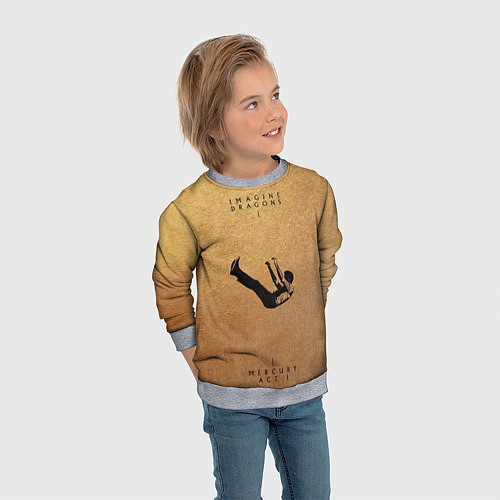 Детский свитшот Mercury Act 1 - Imagine Dragons / 3D-Меланж – фото 3