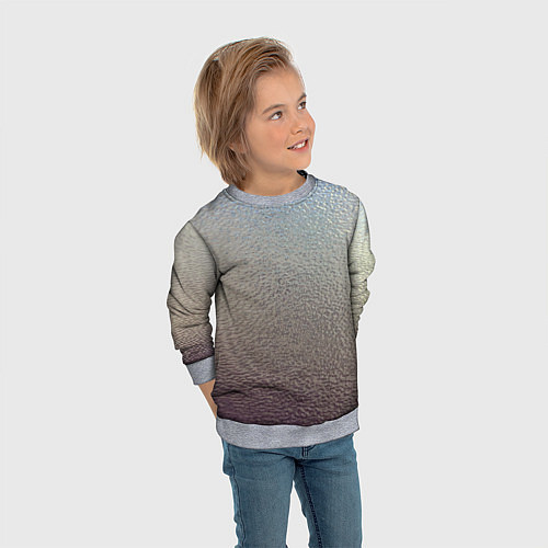 Детский свитшот Металликскин / 3D-Меланж – фото 3