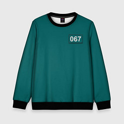 Свитшот детский Персонаж 067, цвет: 3D-черный