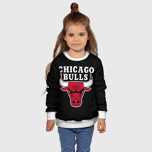 Детский свитшот B C Chicago Bulls / 3D-Белый – фото 4
