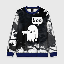 Детский свитшот ХЕЛЛУОИН ПРИВЕДЕНИЕ БУ! HALLOWEEN GHOST BOO!