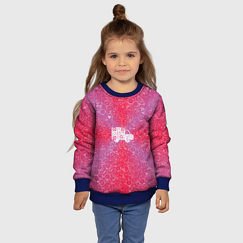 Детский свитшот Грузовик на фоне АПВ 8 2 5 3 / 3D-Синий – фото 4