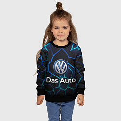 Свитшот детский Volkswagen слоган Das Auto, цвет: 3D-черный — фото 2