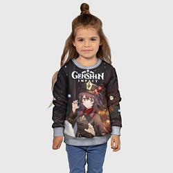 Свитшот детский Hu Tao, цвет: 3D-меланж — фото 2