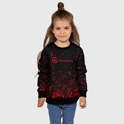 Свитшот детский Мерседес 115, цвет: 3D-черный — фото 2