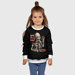 Свитшот детский Я В Порядке Im Ok, цвет: 3D-белый — фото 2