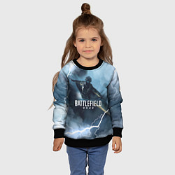 Свитшот детский WINGSUIT BATTLEFIELD 2042, цвет: 3D-черный — фото 2