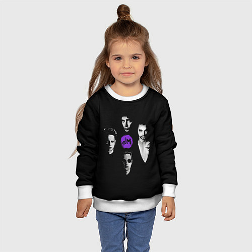 Детский свитшот Depeche mode band / 3D-Белый – фото 4
