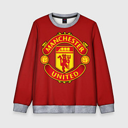 Свитшот детский Manchester United F C, цвет: 3D-меланж