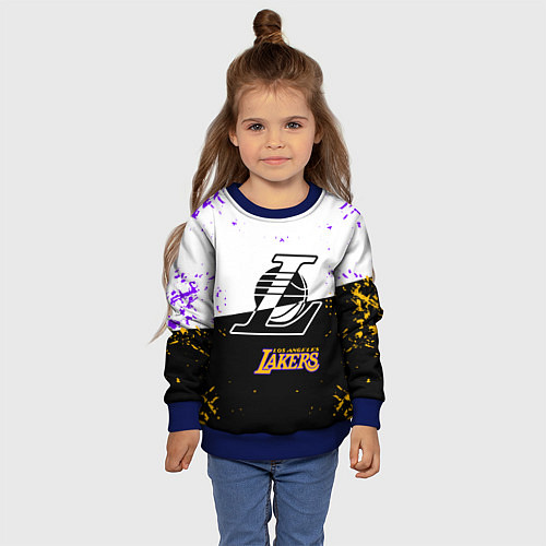 Детский свитшот Коби Брайант Los Angeles Lakers, / 3D-Синий – фото 4