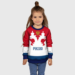 Свитшот детский Russia Team, цвет: 3D-синий — фото 2