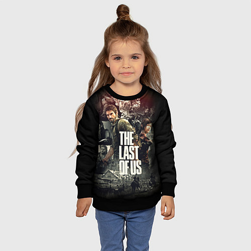 Детский свитшот THE LAST OF US ЩЕЛКУНЫ / 3D-Черный – фото 4