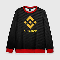 Детский свитшот БИНАНС ЛОГО CARBON BINANCE LOGO