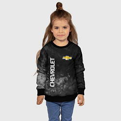 Свитшот детский Chevrolet, gray, цвет: 3D-черный — фото 2