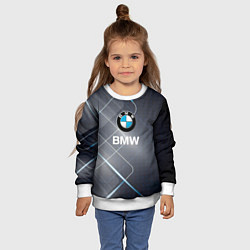 Свитшот детский BMW Logo, цвет: 3D-белый — фото 2
