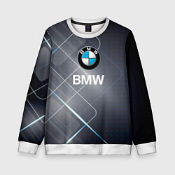 Свитшот детский BMW Logo, цвет: 3D-белый