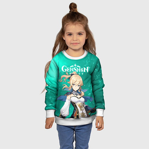 Детский свитшот ДЖИНН ИЗ МОНДШТАДТА JEAN / 3D-Белый – фото 4