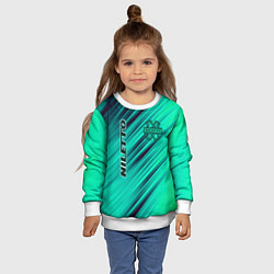 Свитшот детский Нилетто Niletto лого, цвет: 3D-белый — фото 2