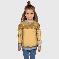 Свитшот детский Песочный, цвет: 3D-меланж — фото 2