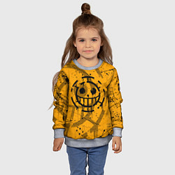 Свитшот детский ONE PIECE ПИРАТЫ ЛОГО, цвет: 3D-меланж — фото 2