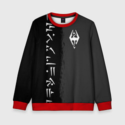 Свитшот детский THE ELDER SCROLLS SKYRIM FUS RO DAH, цвет: 3D-красный
