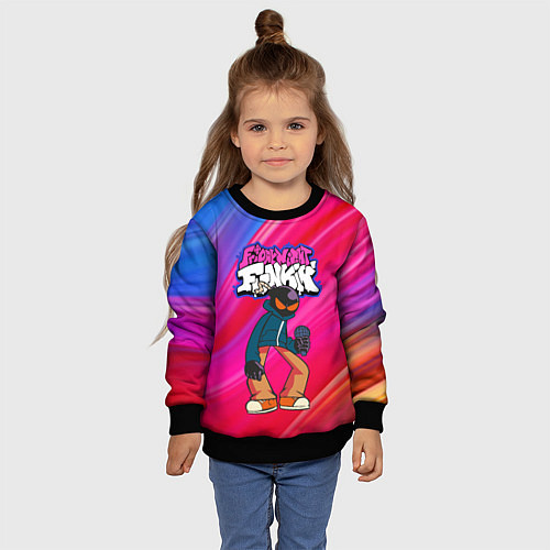 Детский свитшот Friday Night Funkin Fnf Bomb / 3D-Черный – фото 4