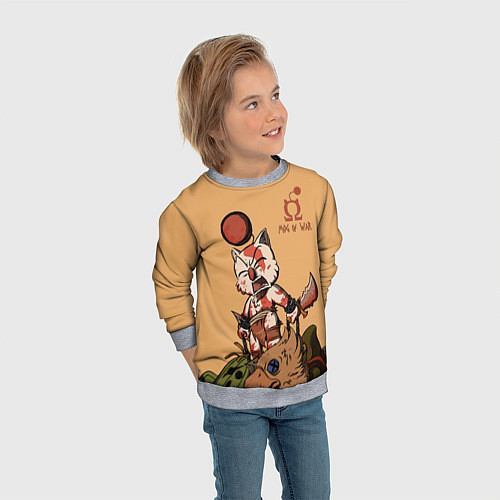 Детский свитшот Mog of War / 3D-Меланж – фото 3