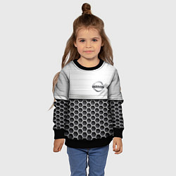 Свитшот детский Nissan Стальная решетка, цвет: 3D-черный — фото 2