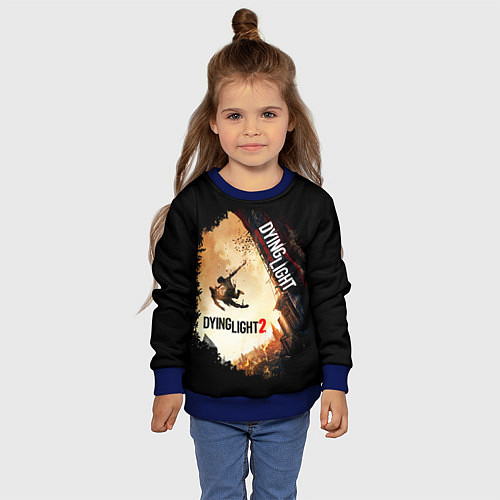 Детский свитшот DYING LIGHT 2 NEW WORLD / 3D-Синий – фото 4