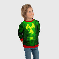 Свитшот детский STALKER LOGO RADIATOIN NEON TOXIC, цвет: 3D-красный — фото 2