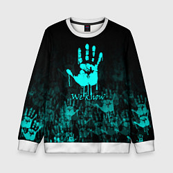 Детский свитшот WE KNOW NEON LOGO