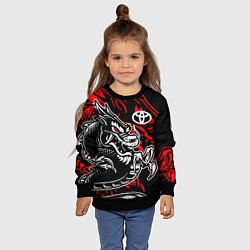 Свитшот детский TOYOTA DRAGON ТОЙОТА ДРАКОН, цвет: 3D-черный — фото 2