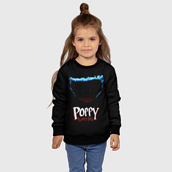 Свитшот детский Poppy Playtime: Huggy Wuggy, цвет: 3D-черный — фото 2