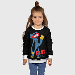 Свитшот детский Comics Poppy Huggy Wuggy Playtime, цвет: 3D-белый — фото 2