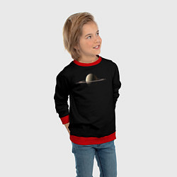 Свитшот детский Красавец Сатурн, цвет: 3D-красный — фото 2