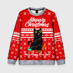 Детский свитшот MEOW CHRISTMAS