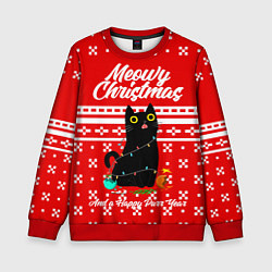 Детский свитшот MEOW CHRISTMAS