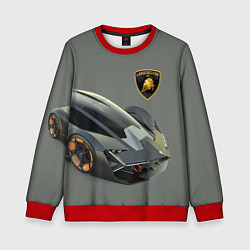 Свитшот детский Lamborghini concept 2020, цвет: 3D-красный