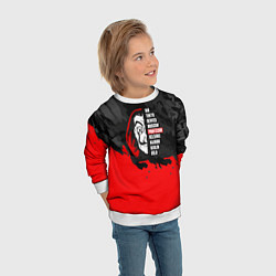 Свитшот детский La Casa de Papel Professor, цвет: 3D-белый — фото 2