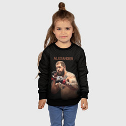Свитшот детский Alexander The Grim Reape, цвет: 3D-черный — фото 2