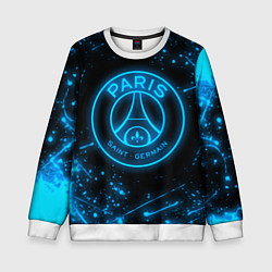 Детский свитшот PSG NEON STYLE SPORT ПСГ НЕОН