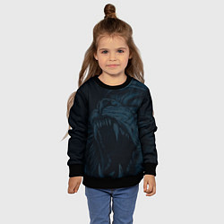 Свитшот детский Zenit lion dark theme, цвет: 3D-черный — фото 2