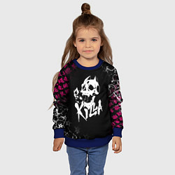 Свитшот детский JOJO KILLER QUEEN КИЛЛЕР КВИН KILLA ЧЕРЕП, цвет: 3D-синий — фото 2