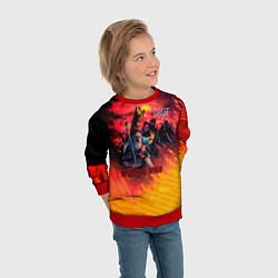 Свитшот детский Крещение огнём - Ария, цвет: 3D-красный — фото 2