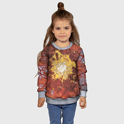 Свитшот детский Коллекция Journey Обжигающее солнце 396-134, цвет: 3D-меланж — фото 2
